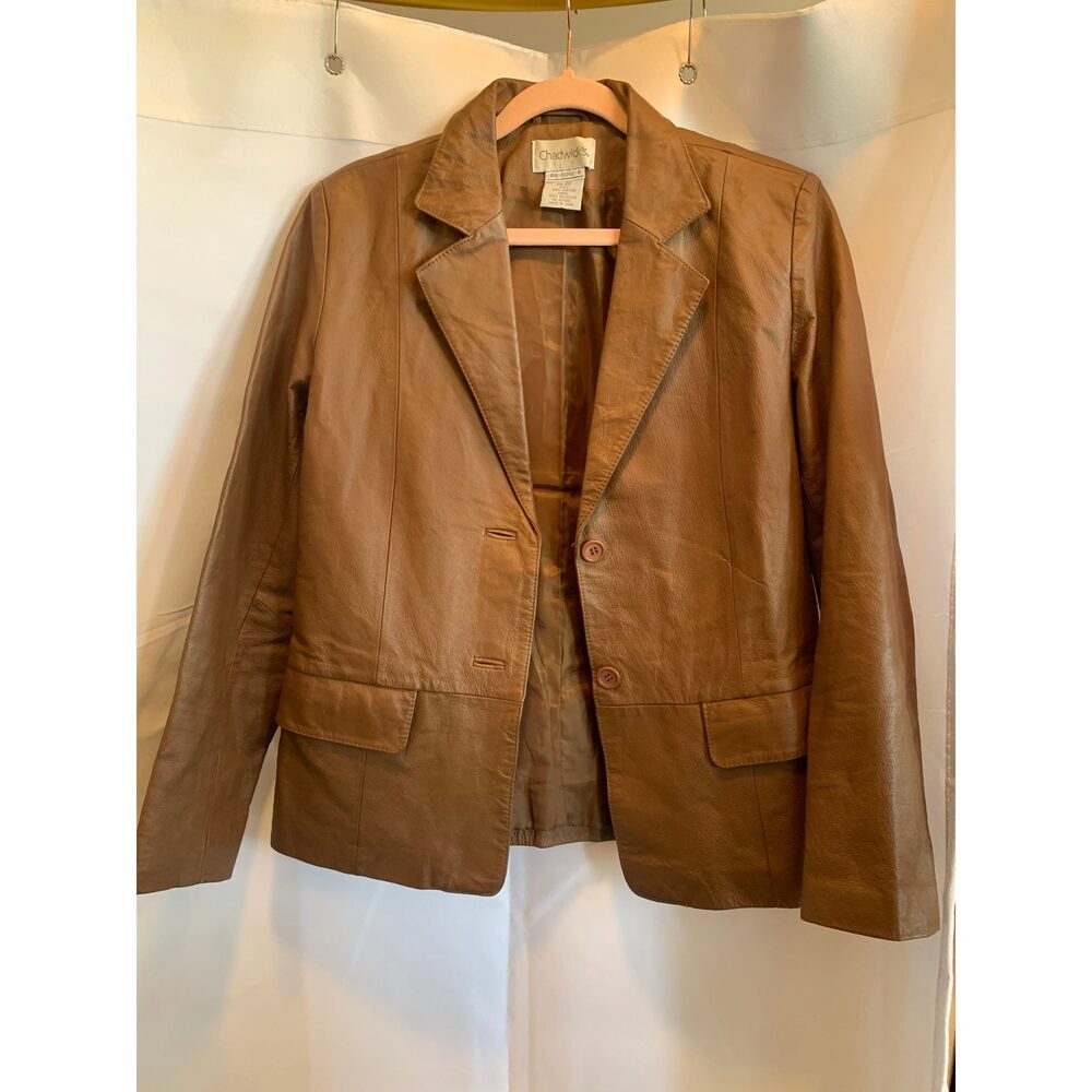 Chadwicks Vintage Leather Coat Sz 6P​